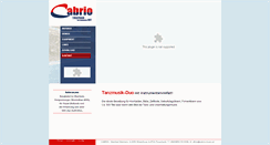 Desktop Screenshot of cabrio-music.at