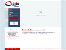 Tablet Screenshot of cabrio-music.at
